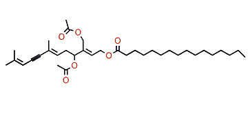 Tetrahydro-2,3-didehydro-1-caulerpenyne hexadecanoate